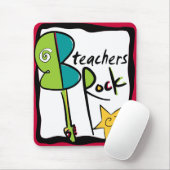 Leerkrachten Rock Mousepad Muismat (Met muis)