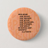 Leerkrachten Ronde Button 5,7 Cm (Voorkant)