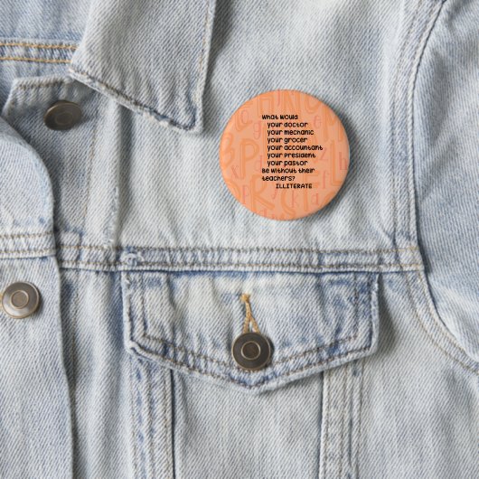 Leerkrachten Ronde Button 5,7 Cm (In situ)