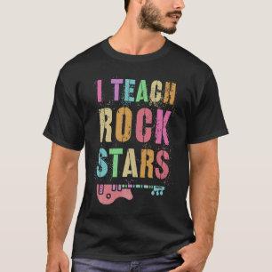 Leerkrachten School Tribe I TEACH ROCKSTARS Educat T-shirt