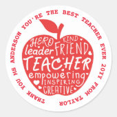 Leerkrachten Stickers - BEST Citaten Funny (Voorkant)