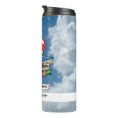 Leerkrachten Studenten School Boeken Apple Custom  Thermosbeker (Geroteerd rechts)