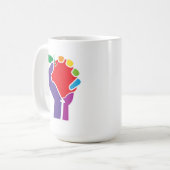 Leerkrachten United Rainbow-Mok Koffiemok (Voorkant links)