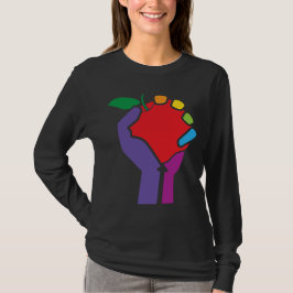 Leerkrachten United Rainbow voor zwart shirt