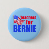 Leerkrachten van Bernie Sanders Ronde Button 5,7 Cm (Voorkant)