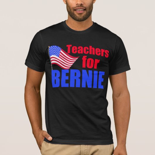 Leerkrachten van Bernie Sanders T-shirt (Voorkant)
