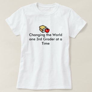 Leerkrachten van de derde klas veranderen de werel t-shirt