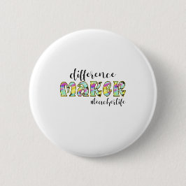 Leerkrachten verschillen in kunst maken lerarenlev ronde button 5,7 cm