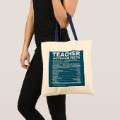 Leerkrachten Voeding werkt terug naar schoolleraar Tote Bag (Voorkant (product))