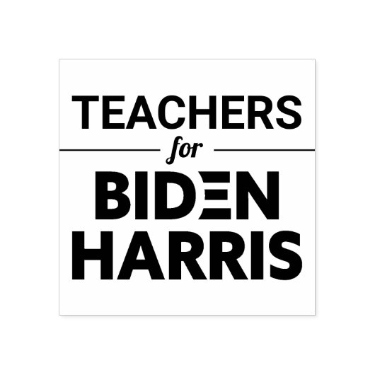 Leerkrachten voor de aangepaste tekst van Biden Ha Rubberstempel (Afrduk)