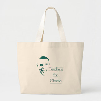 Leerkrachten voor Obama Grote Tote Bag