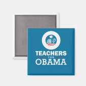 Leerkrachten voor Obama Magneet (Voorkant / Achterkant)