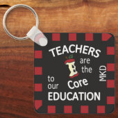 Leerkrachten vormen de kern van ons onderwijs sleutelhanger (Voorkant)