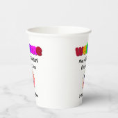 Leerkrachten welkom papieren bekers (Links)