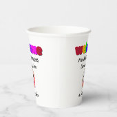 Leerkrachten welkom papieren bekers (Rechts)