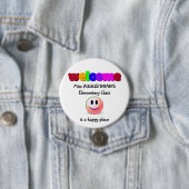 Leerkrachten welkom ronde button 7,6 cm (In situ)