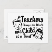 Leerkrachten Wereld Briefkaart wijzigen (Voorkant / Achterkant)