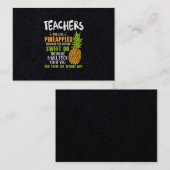Leerkrachten zijn als ananassen. visitekaartje (Voorkant / Achterkant)