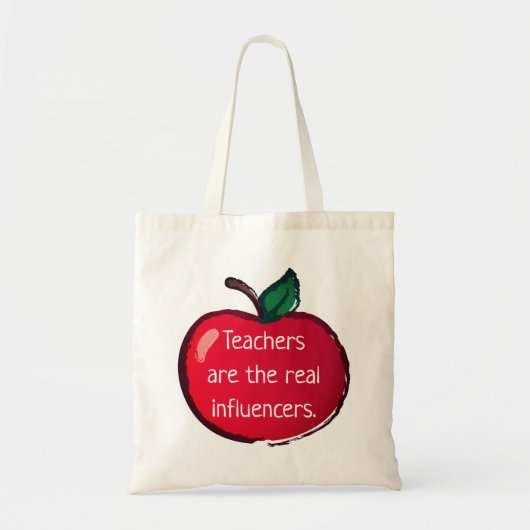 "Leerkrachten zijn de echte invloedssfeer" Tote Bag (Voorkant)