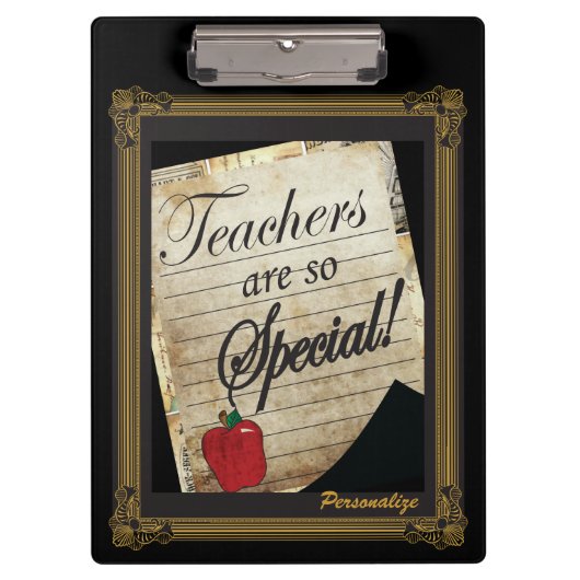 Leerkrachten zijn zo speciaal klembord (Voorkant)