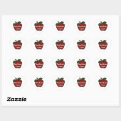 Leerkrachten Zorgvuldige Apple Heart Sticker (Vel)