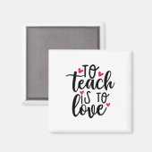 Leerkunst om te leren is liefde magneet (Voorkant / Achterkant)