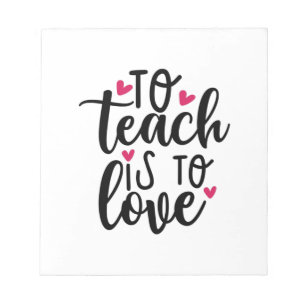 Leerkunst om te leren is liefde notitieblok
