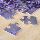 Leerlavender met bijen Paarse Floral Legpuzzel (Zijkant)