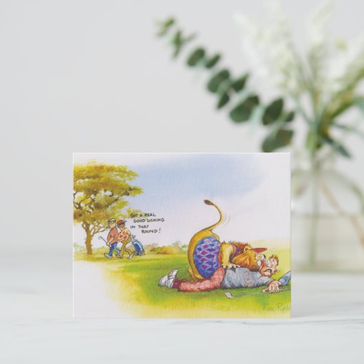 Leerleeuw Briefkaart (Staand voorkant)