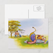 Leerleeuw Briefkaart (Voorkant / Achterkant)