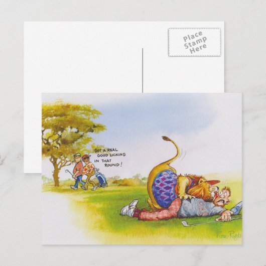 Leerleeuw Briefkaart (Voorkant / Achterkant)