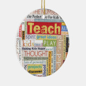 Leerleraar basisschool keramisch ornament (Rechts)