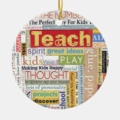 Leerleraar basisschool keramisch ornament (Voorkant)