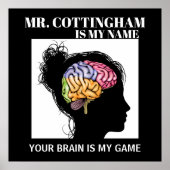 Leerleraar Brain Poster (Voorkant)