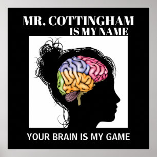 Leerleraar Brain Poster