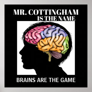 Leerleraar Brain Poster