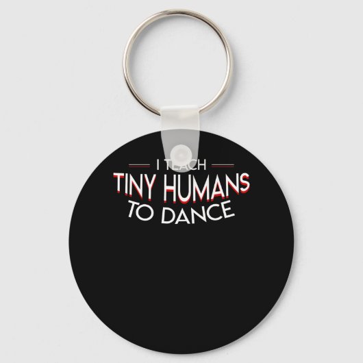 Leerleraar dansende predikant Tiny Humans Sleutelhanger (Voorkant)