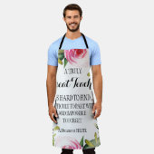 Leerleraar die waardering afgeeft Dank u Schort (Gedragen)