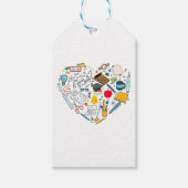 Leerleraar docent professor snijkunst cadeaulabel (Voorkant)