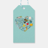 Leerleraar docent professor snijkunst cadeaulabel (Achterkant)