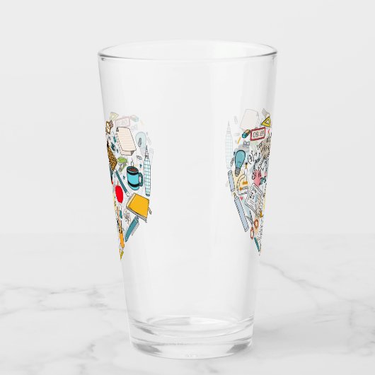 Leerleraar docent professor snijkunst glas (Links)