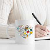 Leerleraar docent professor snijkunst koffiemok