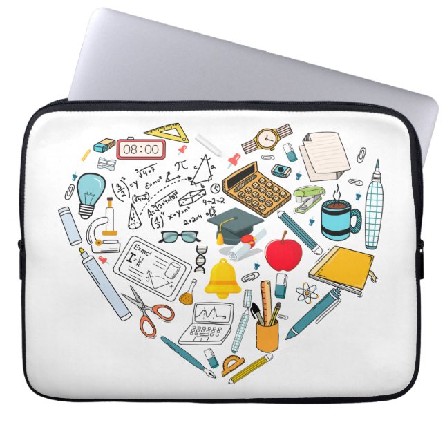 Leerleraar docent professor snijkunst laptop sleeve (Voorkant)
