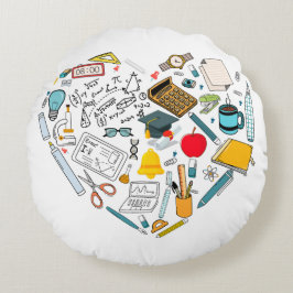 Leerleraar docent professor snijkunst rond kussen