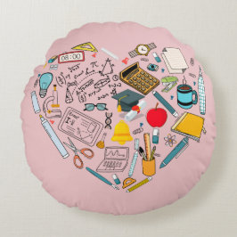 Leerleraar docent professor snijkunst rond kussen