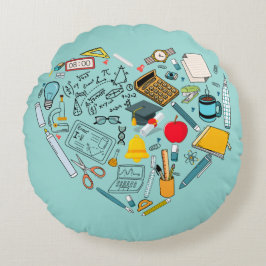 Leerleraar docent professor snijkunst rond kussen