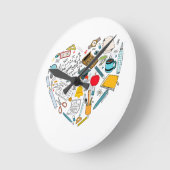 Leerleraar docent professor snijkunst ronde klok (Hoek)