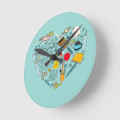 Leerleraar docent professor snijkunst ronde klok (Hoek)