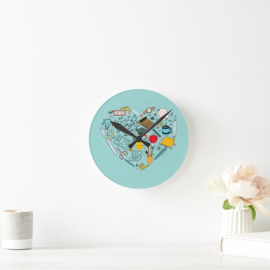 Leerleraar docent professor snijkunst ronde klok (Huis)