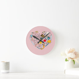 Leerleraar docent professor snijkunst ronde klok